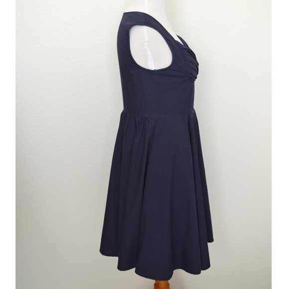 eShakti Fit and Flare Pinup Style Dress XL 16 - Picture 4 of 8